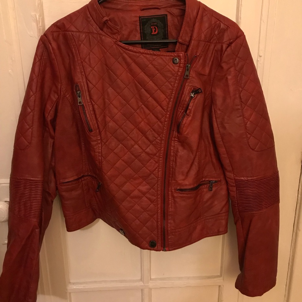 NWOT Dollhouse vegan leather Moto jacket!